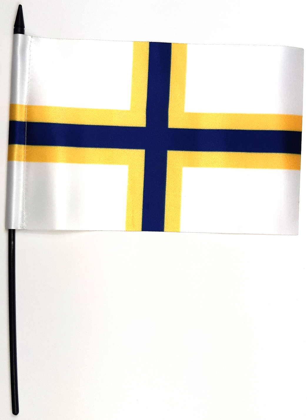 SVERIGEFINSK PREMIUM HANDFLAGGA 23X15CM