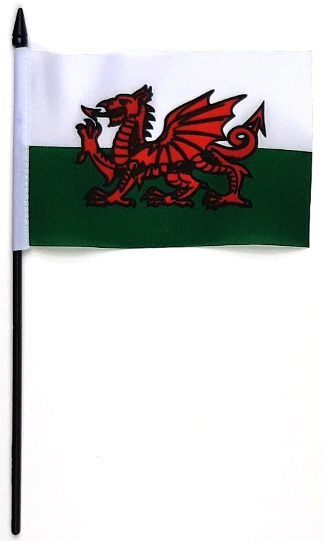 WALES HANDFLAGGA 15X10CM