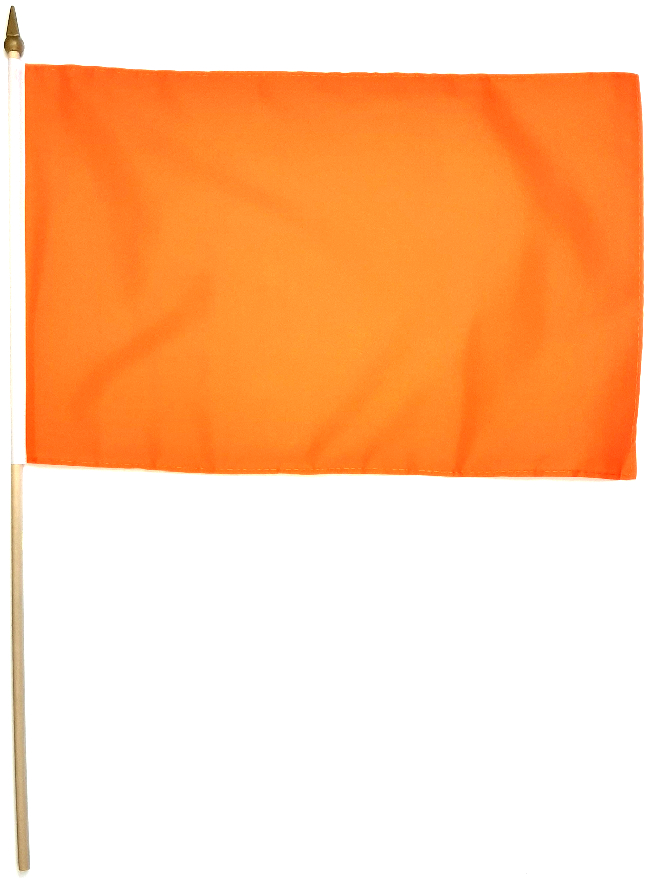 ORANGE ENFÄRGAD HANDFLAGGA 45X30CM