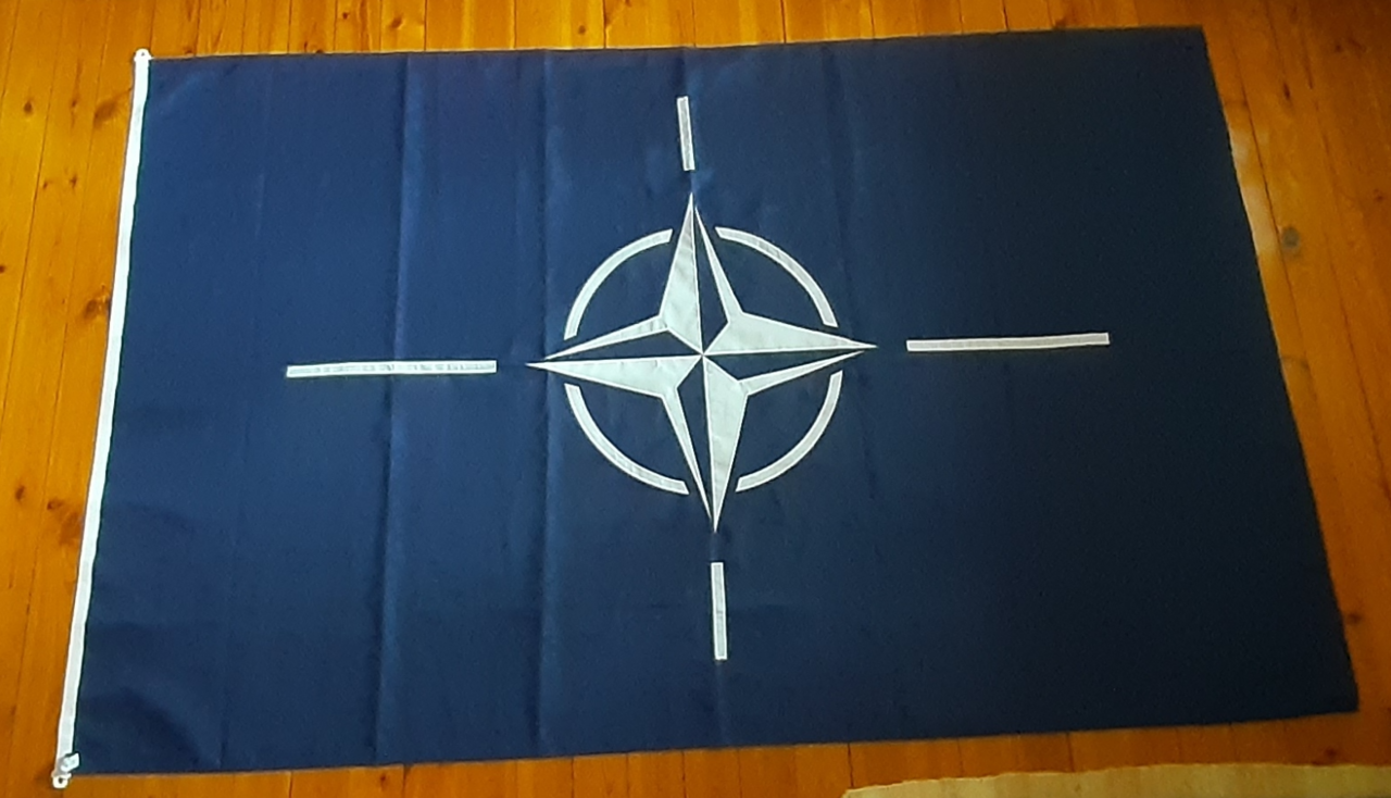 NATO SYDD FLAGGA PREMINUM KVALITET 240X150CM FÖR FLAGGSTÅNG 10 METER