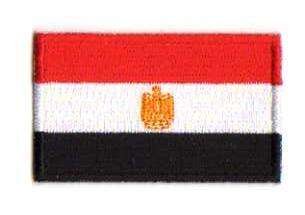 EGYPTEN TYGMÄRKE 65x38mm