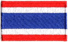 THAILAND TYGMÄRKE 65x38mm