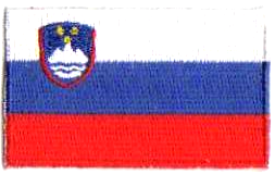 SLOVENIEN TYGMÄRKE 65X38mm