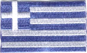 GREKLAND TYGMÄRKE 65X38mm