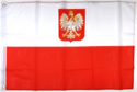 POLEN FLAGGA MED VAPEN 150X90CM