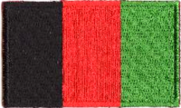 AFGHANISTAN TYGMÄRKE 65X38mm