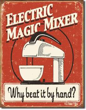 ELECTRIC MAGIC MIXER PLÅTSKYLT 40,5x31,5cm