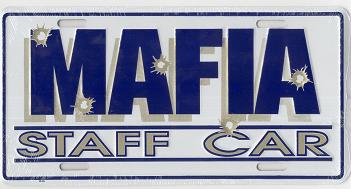 MAFFIA STAFF CAR PLÅTSKYLT 30x15cm