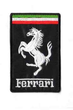FERRARI TYGMÄRKE 93x58mm