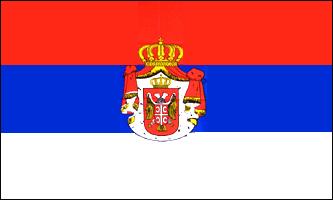 SERBIEN FLAGGA MODELL #2 150X90CM