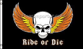 RIDE OR DIE FLAGGA 150X90CM