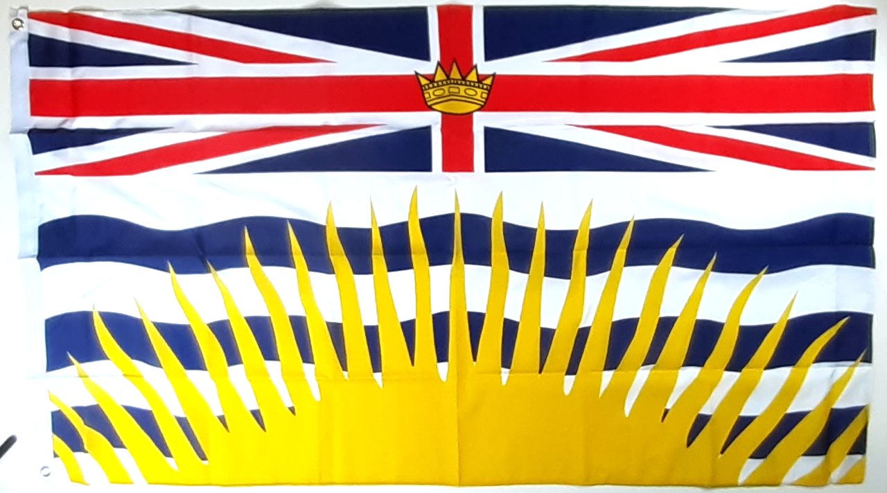 BRITISH COLUMBIA FLAGGA 150X90CM