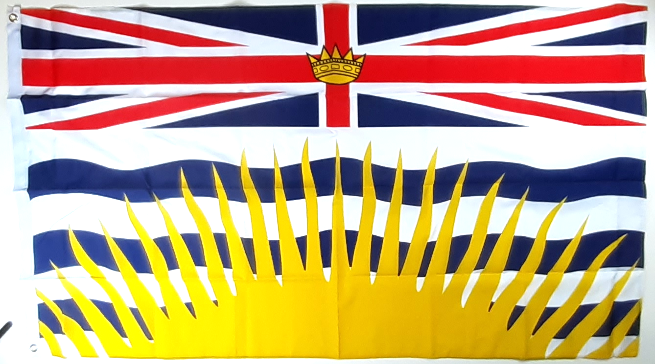 BRITISH COLUMBIA FLAGGA 150X90CM