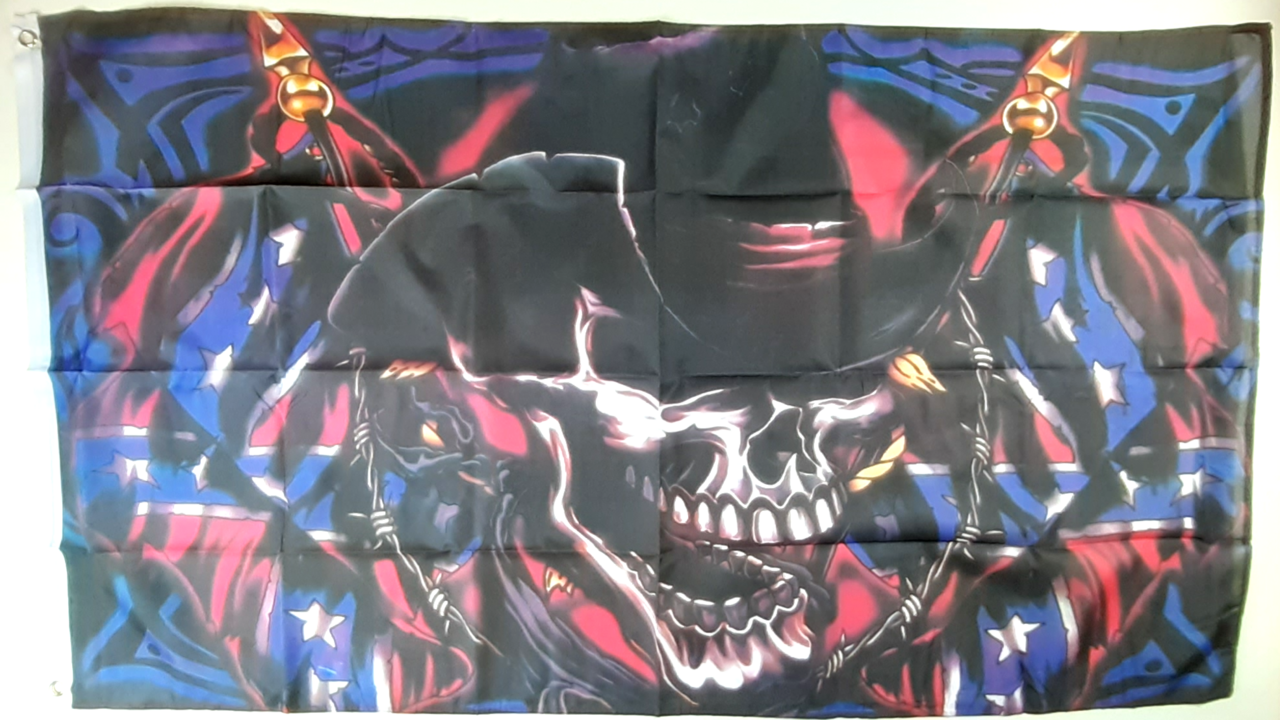 DÖSKALLE COWBOY SYDSTATSFLAGGA 150X90CM