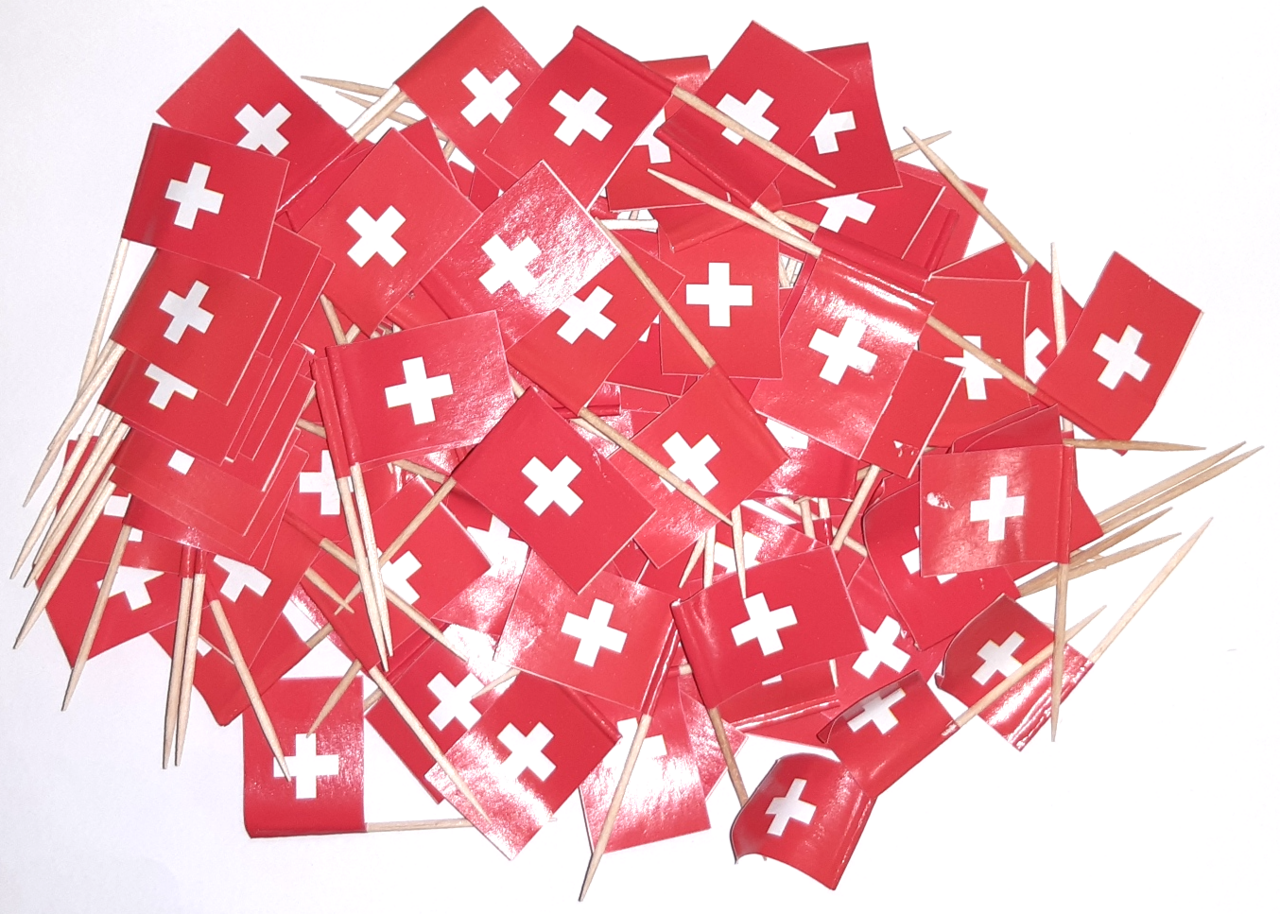 SCHWEIZ COCKTAILFLAGGOR 100st