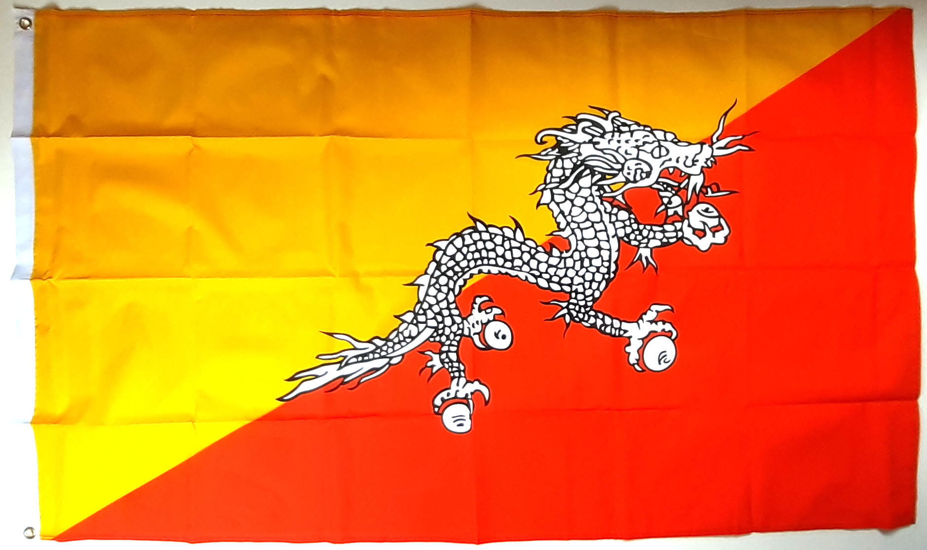 BHUTAN FLAGGA 150X90CM