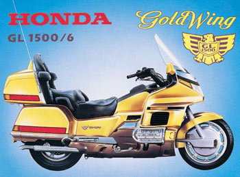 HONDA GOLDWING PLÅTSKYLT 41x30cm