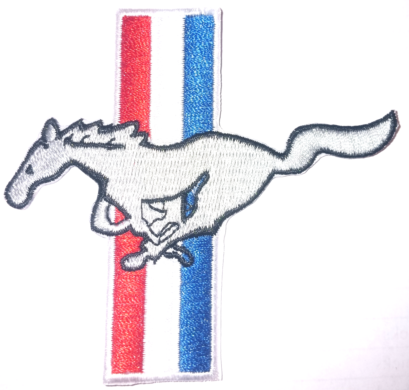 FORD MUSTANG TYGMÄRKE 80x85mm