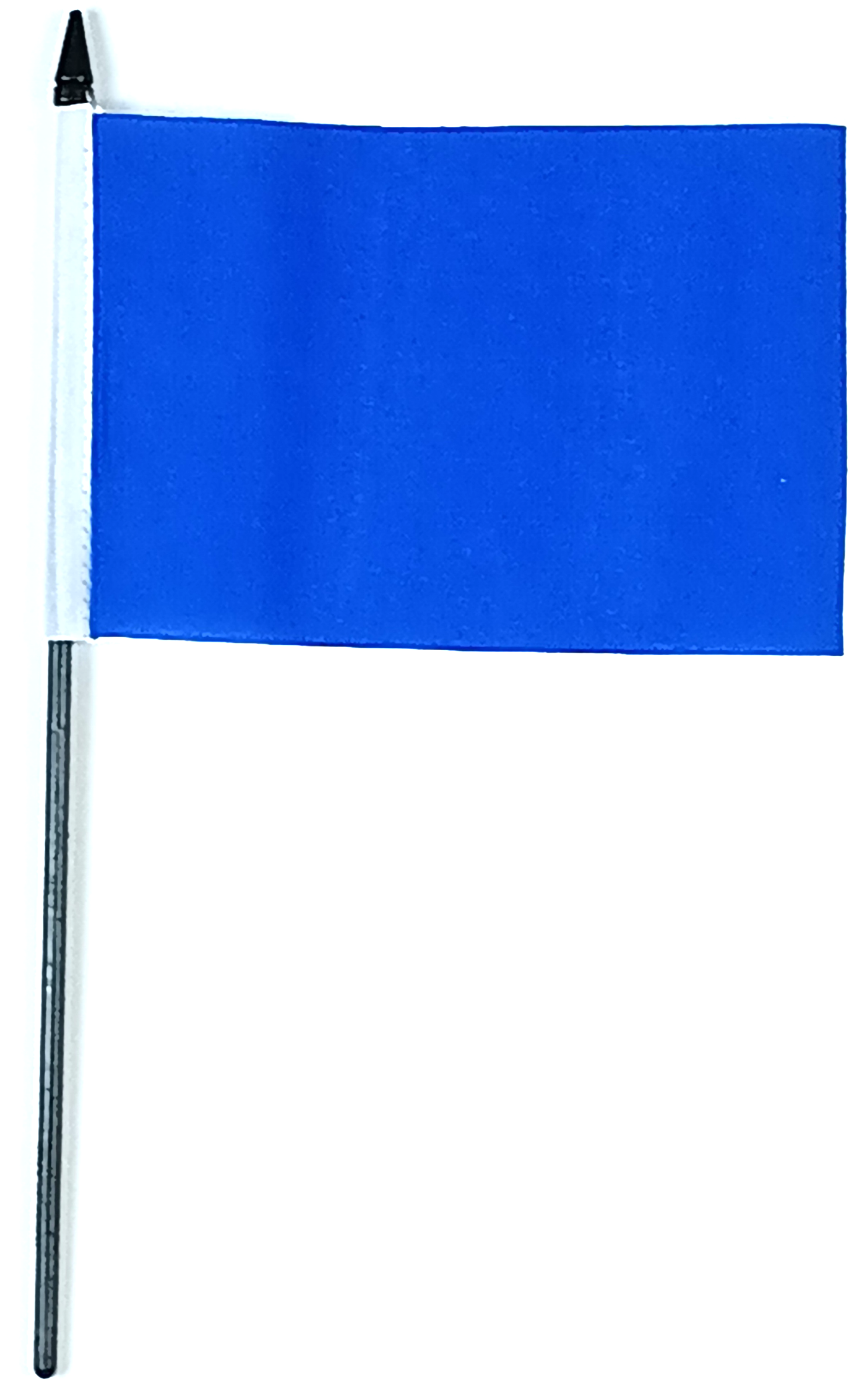 BLÅ ENFÄRGAD HANDFLAGGA 15X10CM