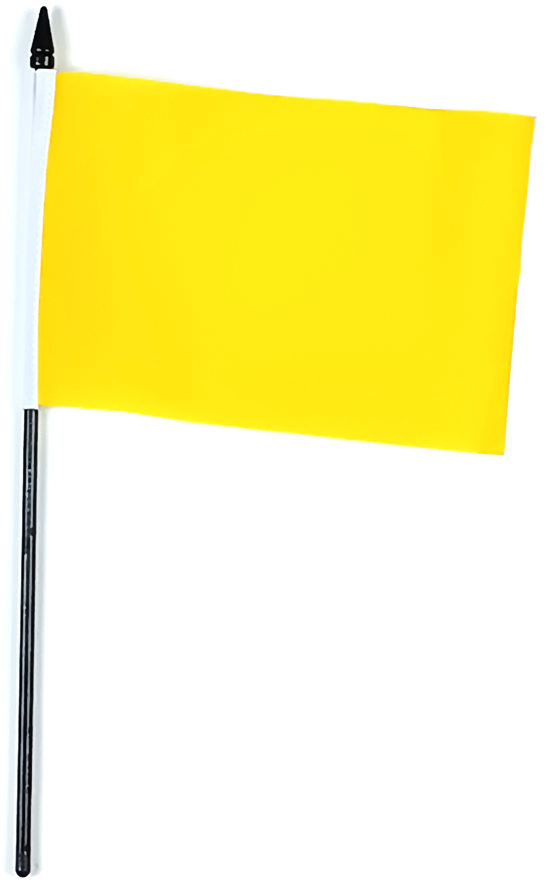 GUL ENFÄRGAD HANDFLAGGA 23X15CM