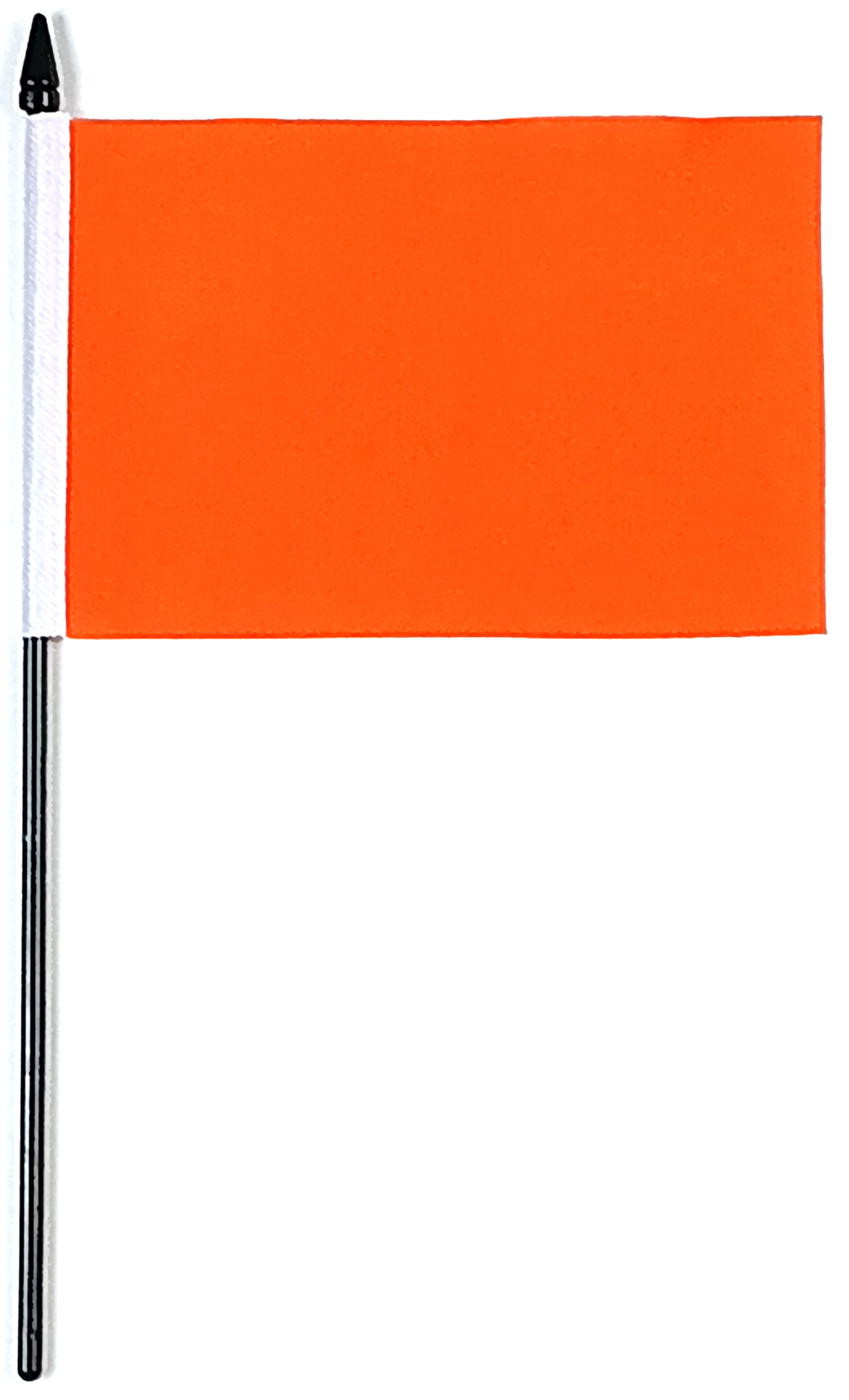 ORANGE ENFÄRGAD HANDFLAGGA 15X10CM