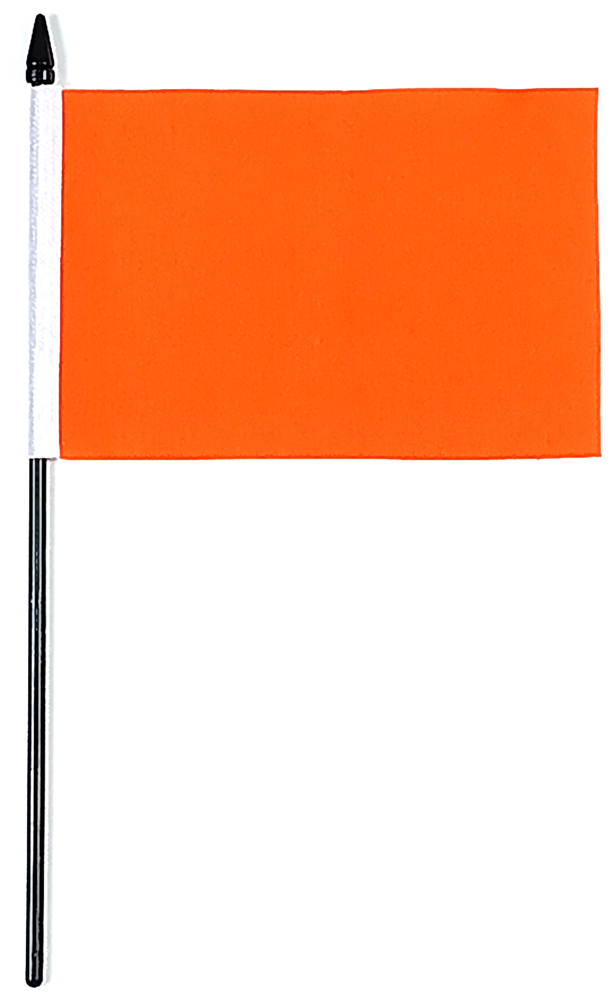 ORANGE ENFÄRGAD HANDFLAGGA 23X15CM