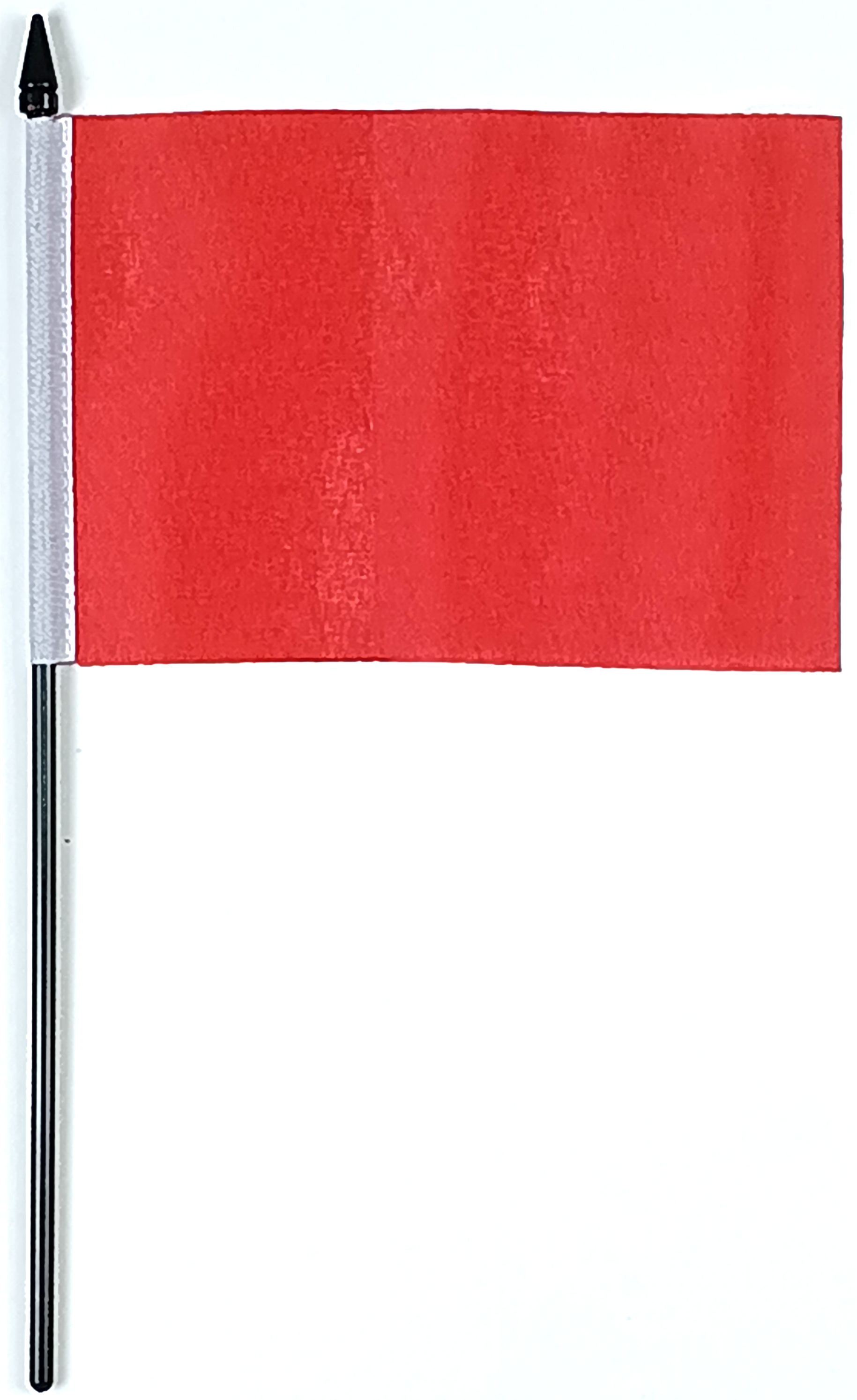 RÖD ENFÄRGAD HANDFLAGGA 15X10CM
