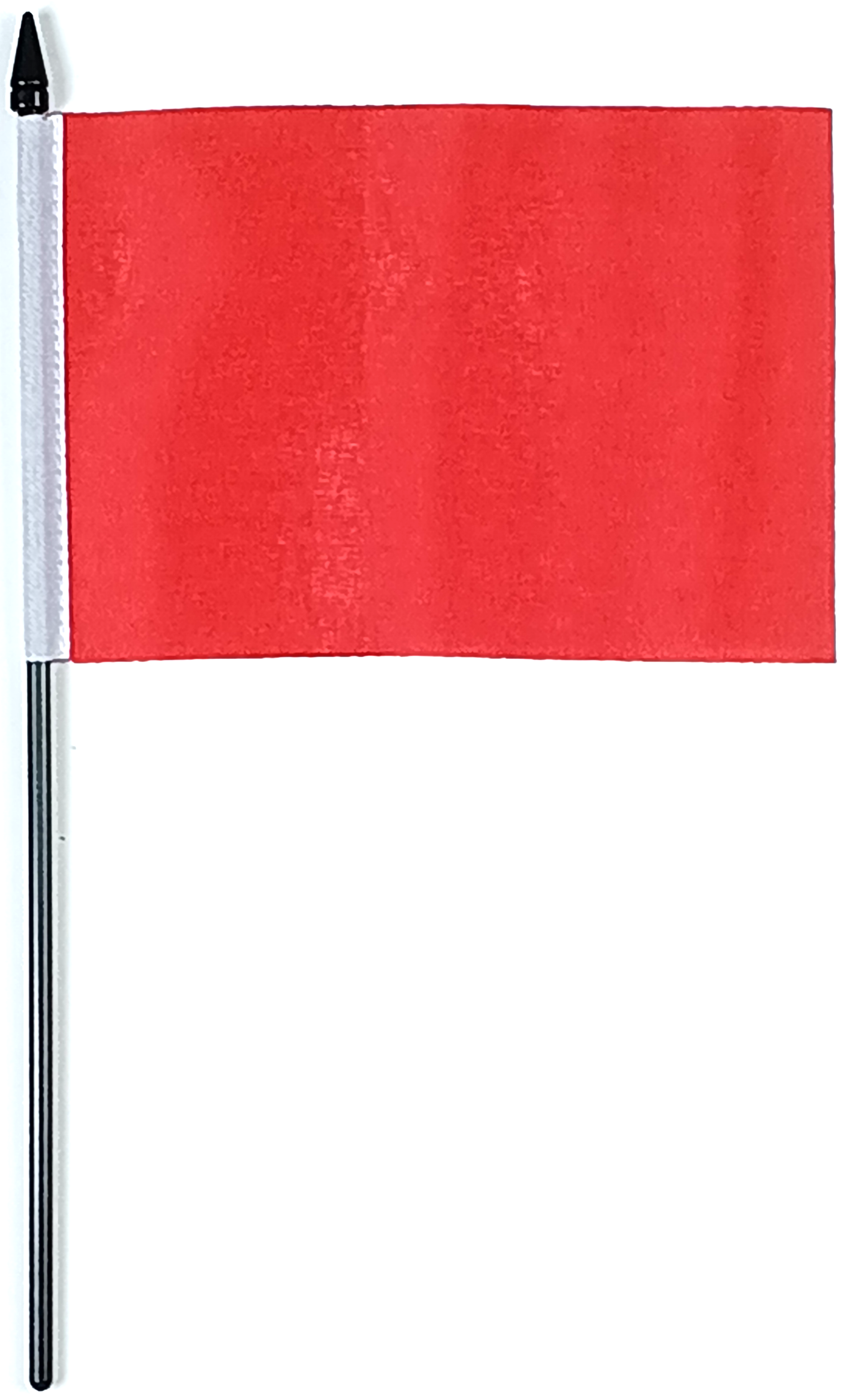 RÖD ENFÄRGAD HANDFLAGGA 23X15CM