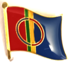 SAMEFLAGGAN PIN 10x15mm