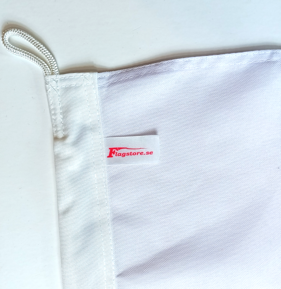 GRÖNLAND FLAGGA PREMINUM ca90X60CM, ÖGLA UPPE OCH NERE