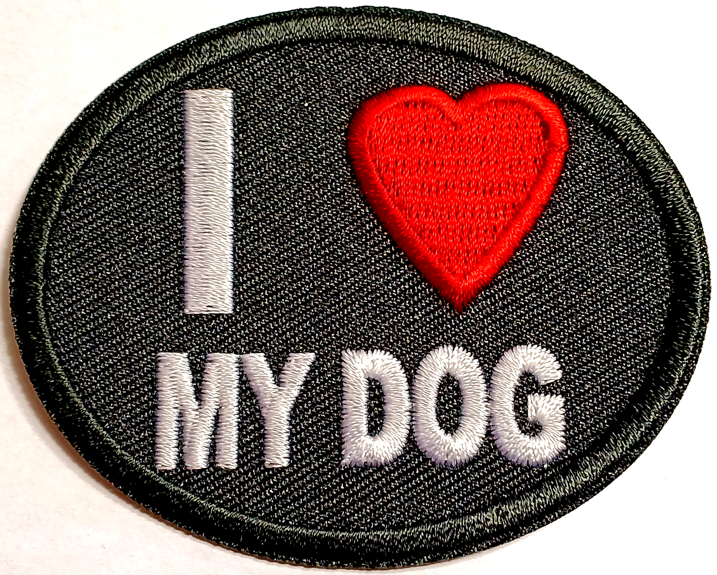 I  love my dog tygmärke - patch 70x58mm