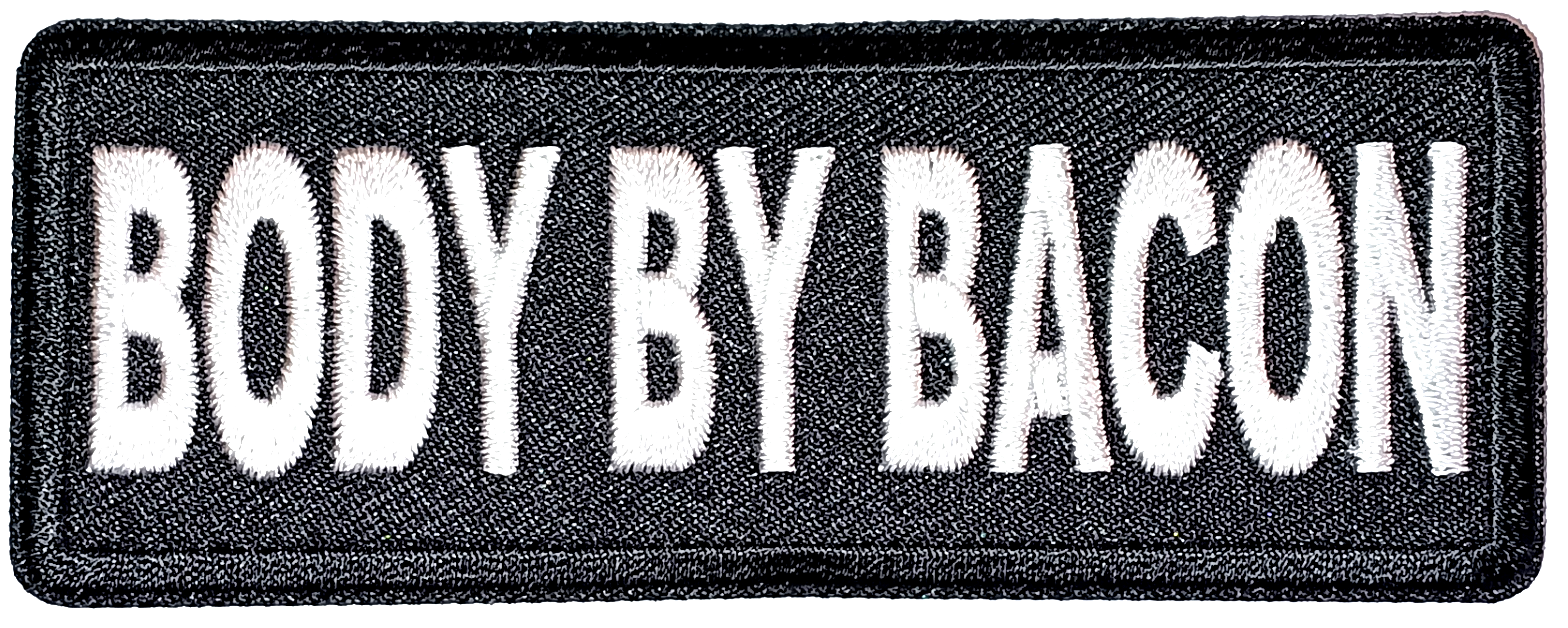 Body By Bacon Tygmärke Patch 102x40mm