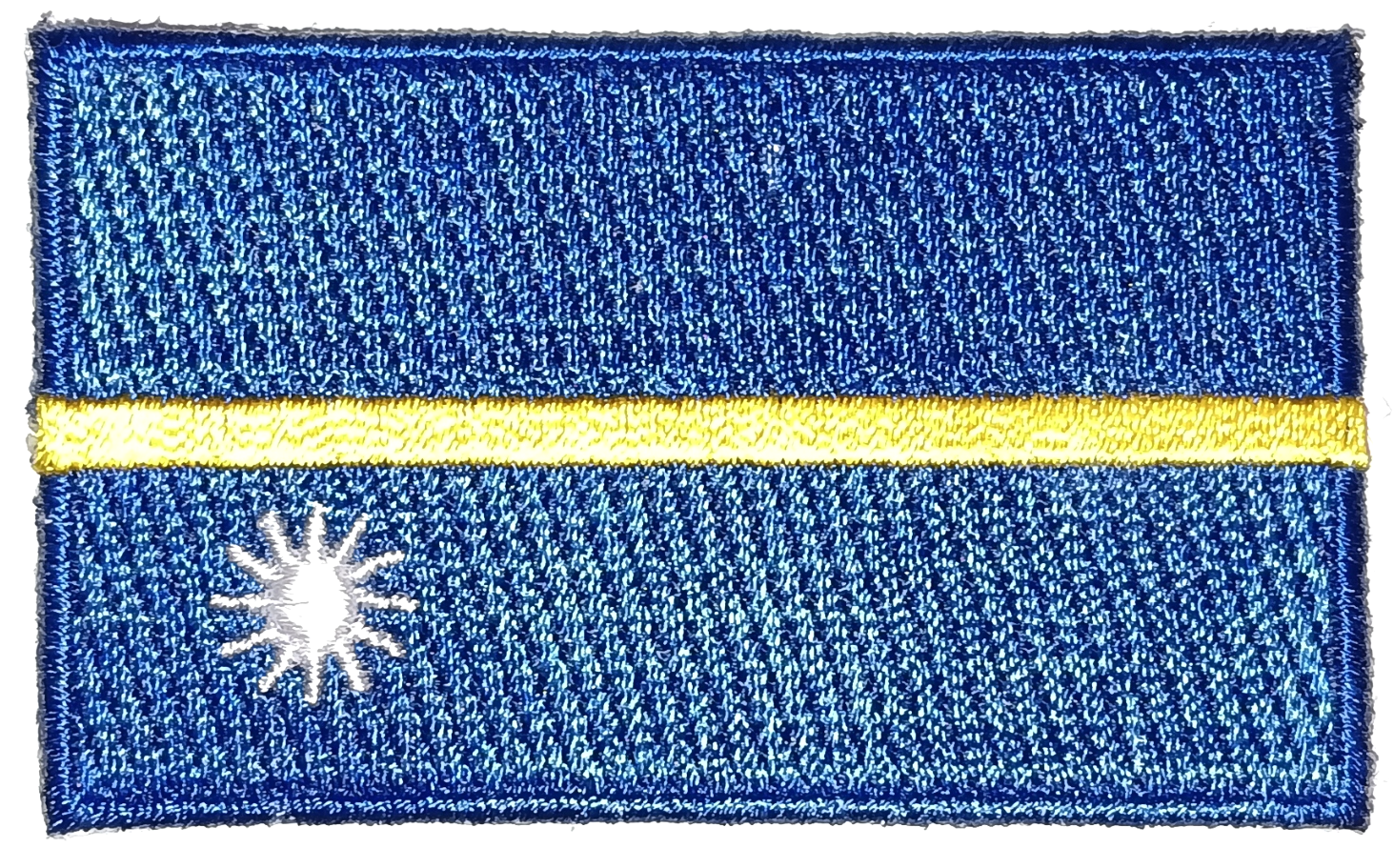 NAURU TYGMÄRKE 65X38mm