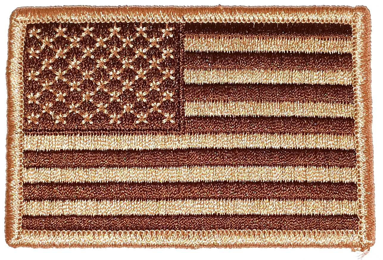 USA DESERT TYGMÄRKE 77x52mm