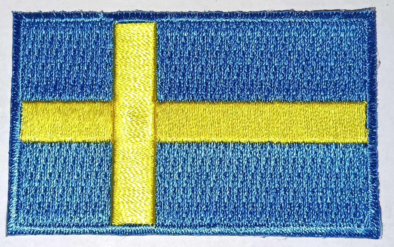 SVERIGE TYGMÄRKE 65x38mm