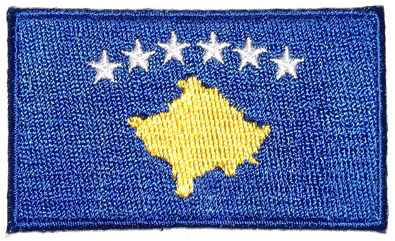 KOSOVO TYGMÄRKE 65x38mm