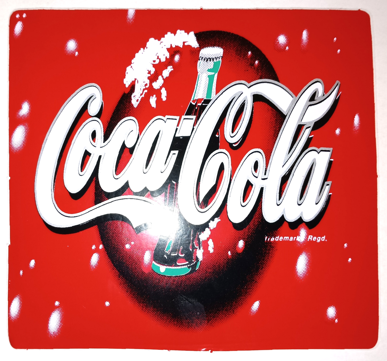 COCA-COLA KLISTERMÄRKE 107X97mm