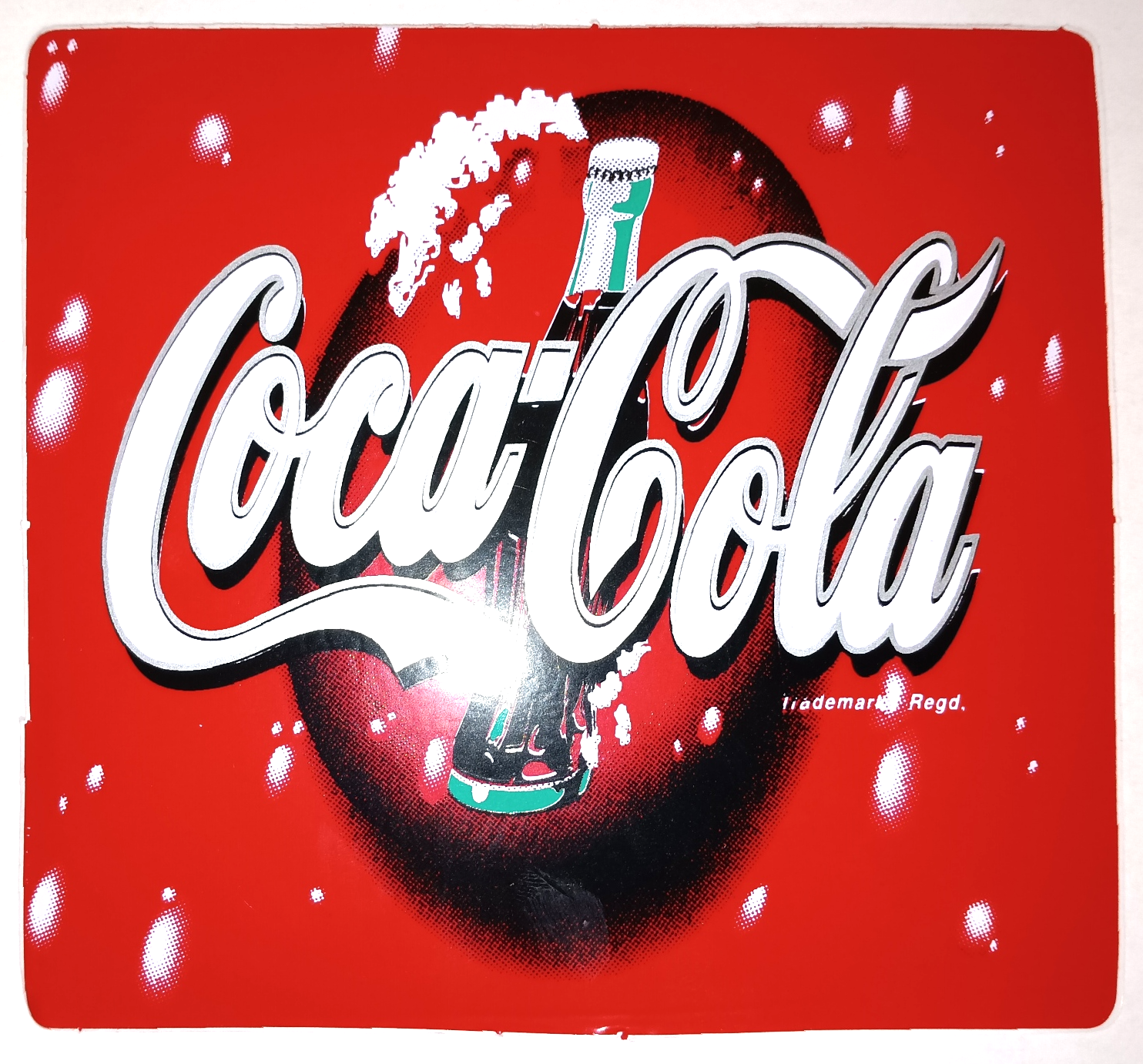 COCA-COLA KLISTERMÄRKE 107X97mm