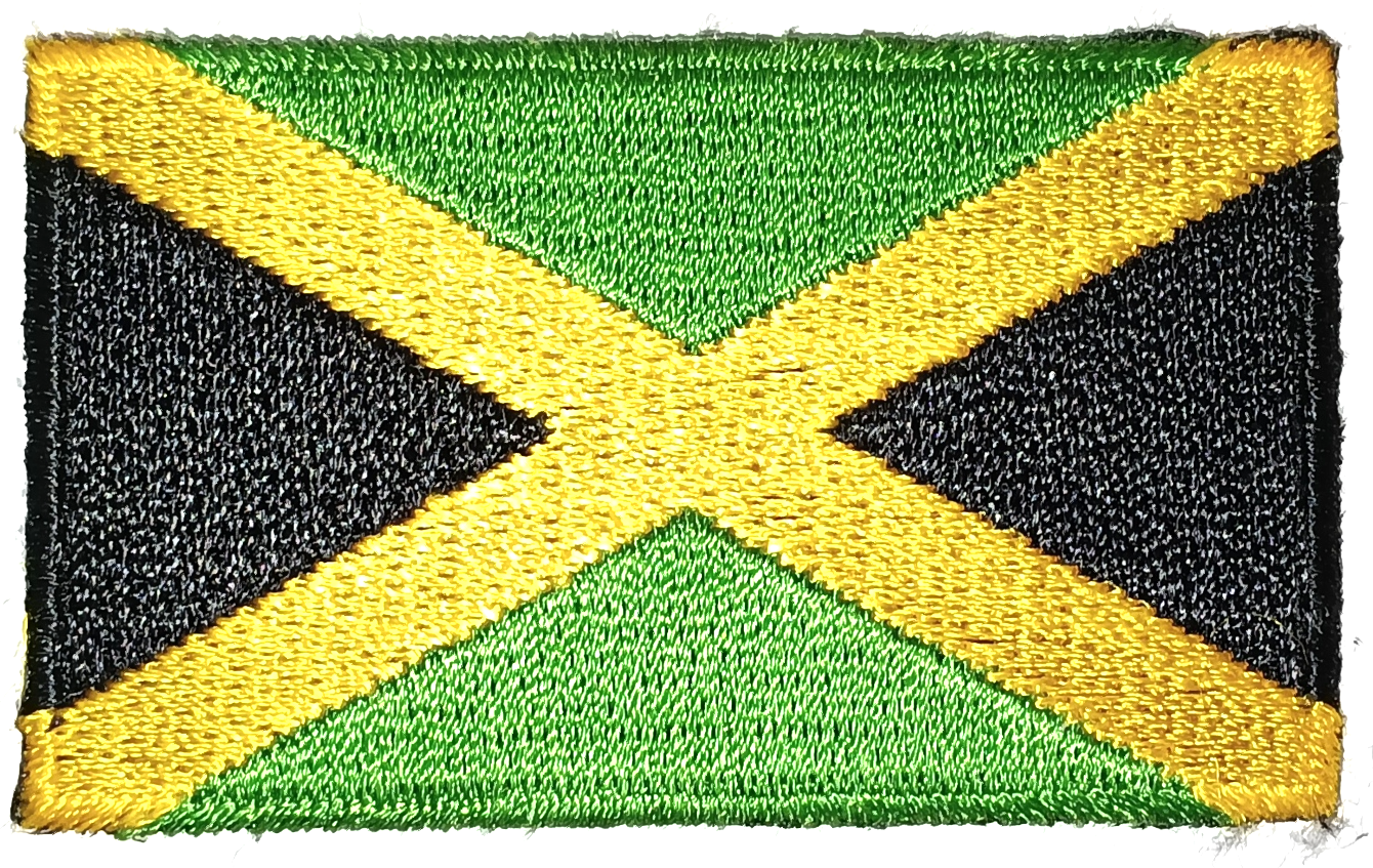 JAMAICA TYGMÄRKE 65x38mm
