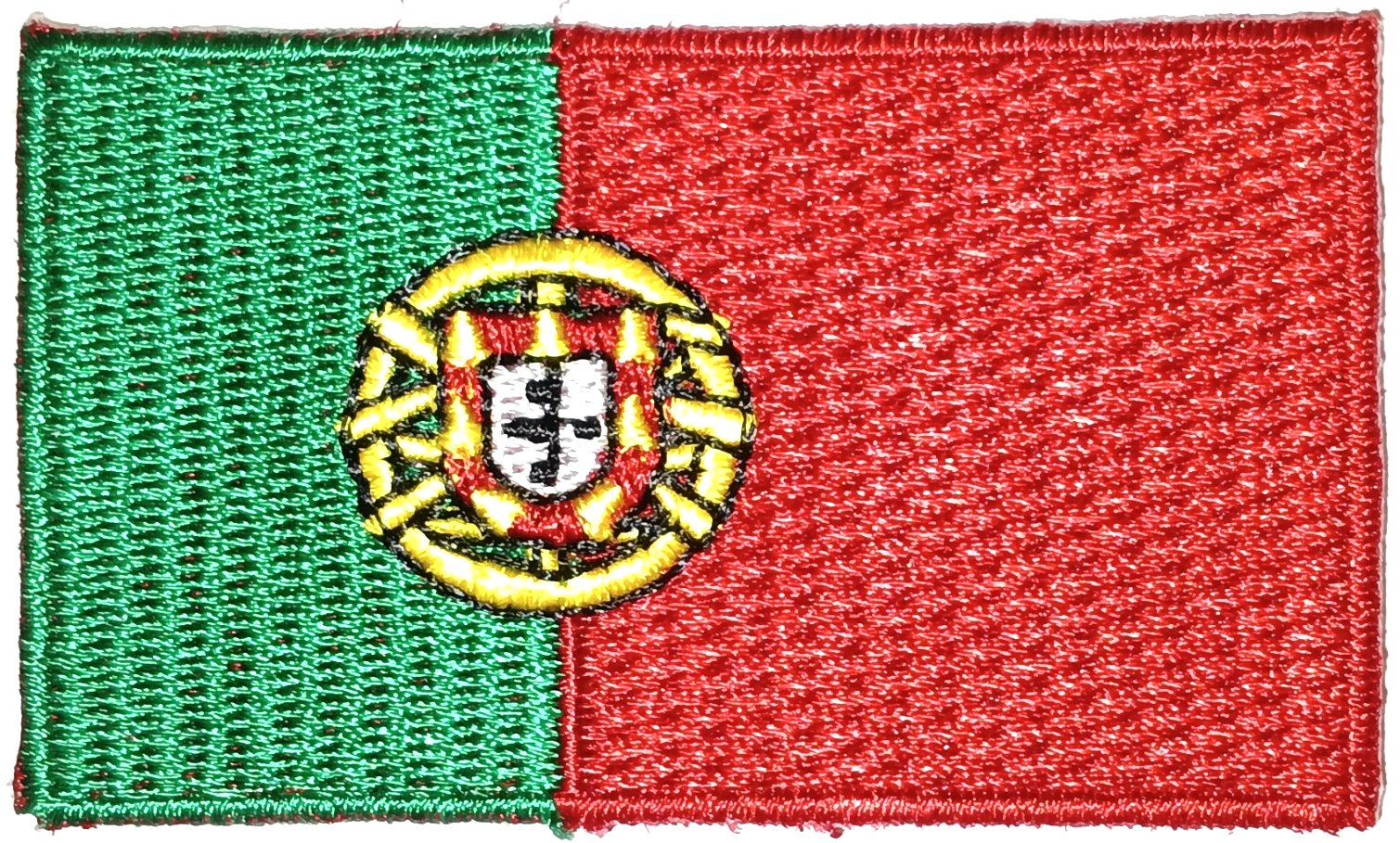 PORTUGAL TYGMÄRKE 65X38mm