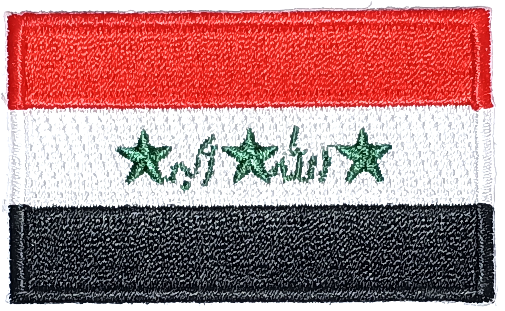 IRAK ÄLDRE TYGMÄRKE 65x38mm