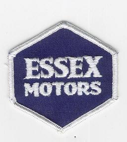 ESSEX MOTORS TYGMÄRKE 74x67mm