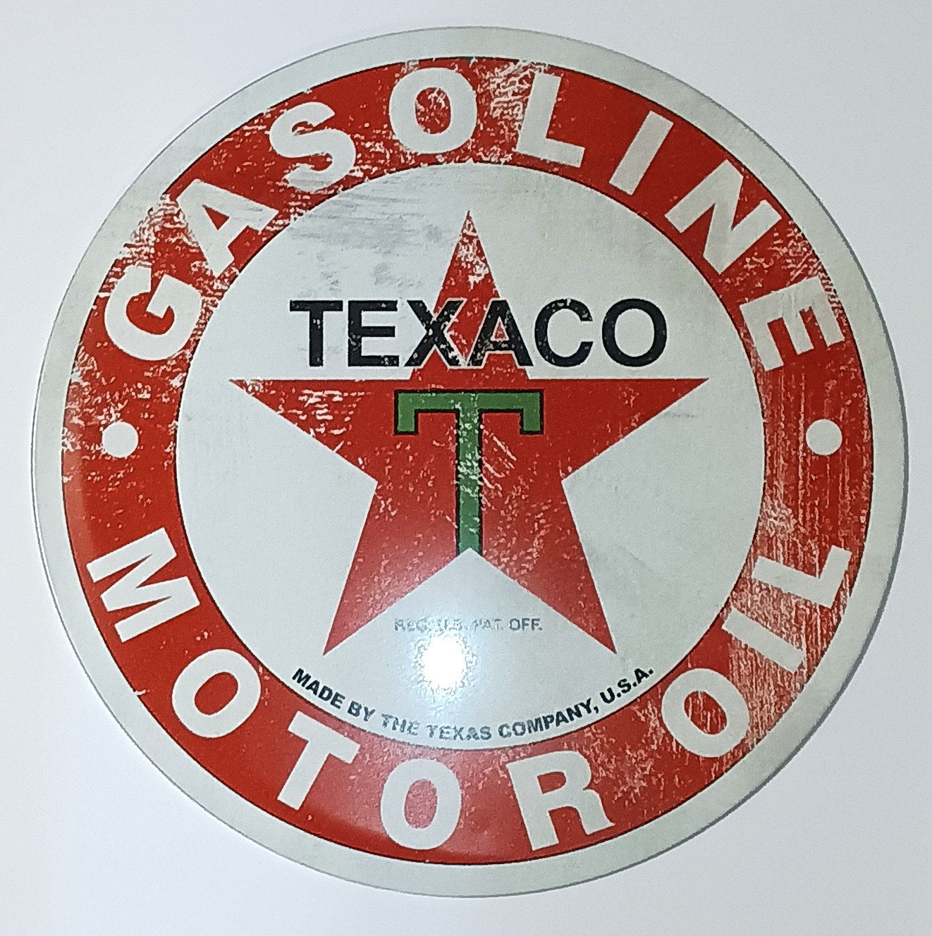 TEXACO PLÅTSKYLT 305mm