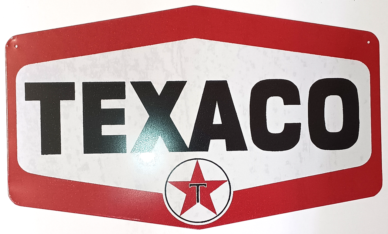 TEXACO PLÅTSKYLT 420x255mm