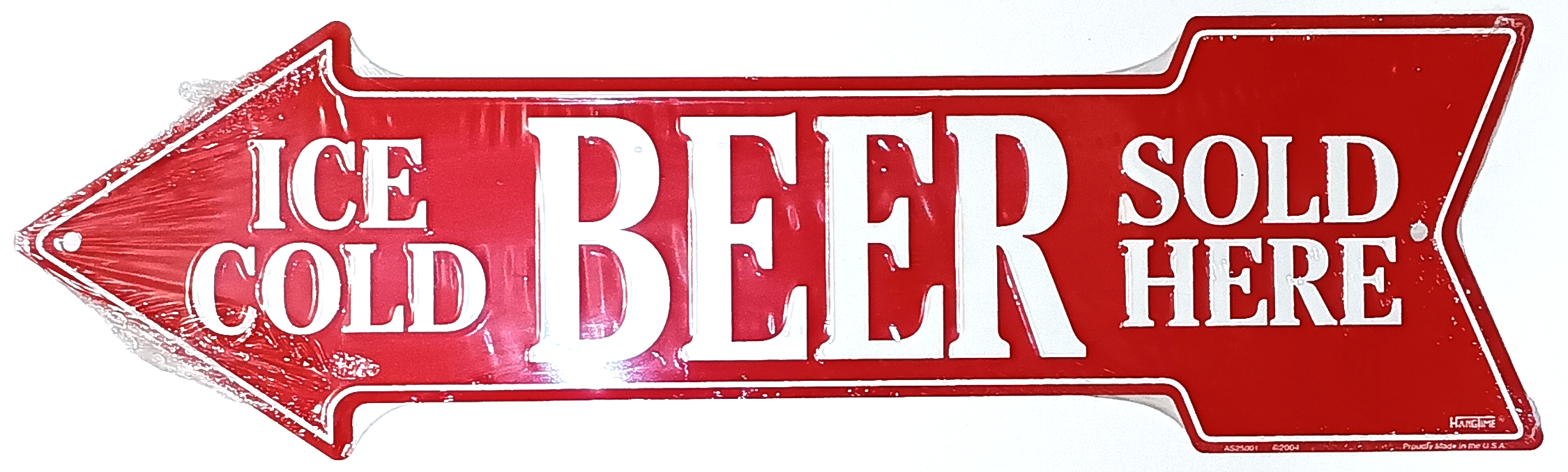 ICE COLD BEER PLÅTSKYLT 50x14,5Cm