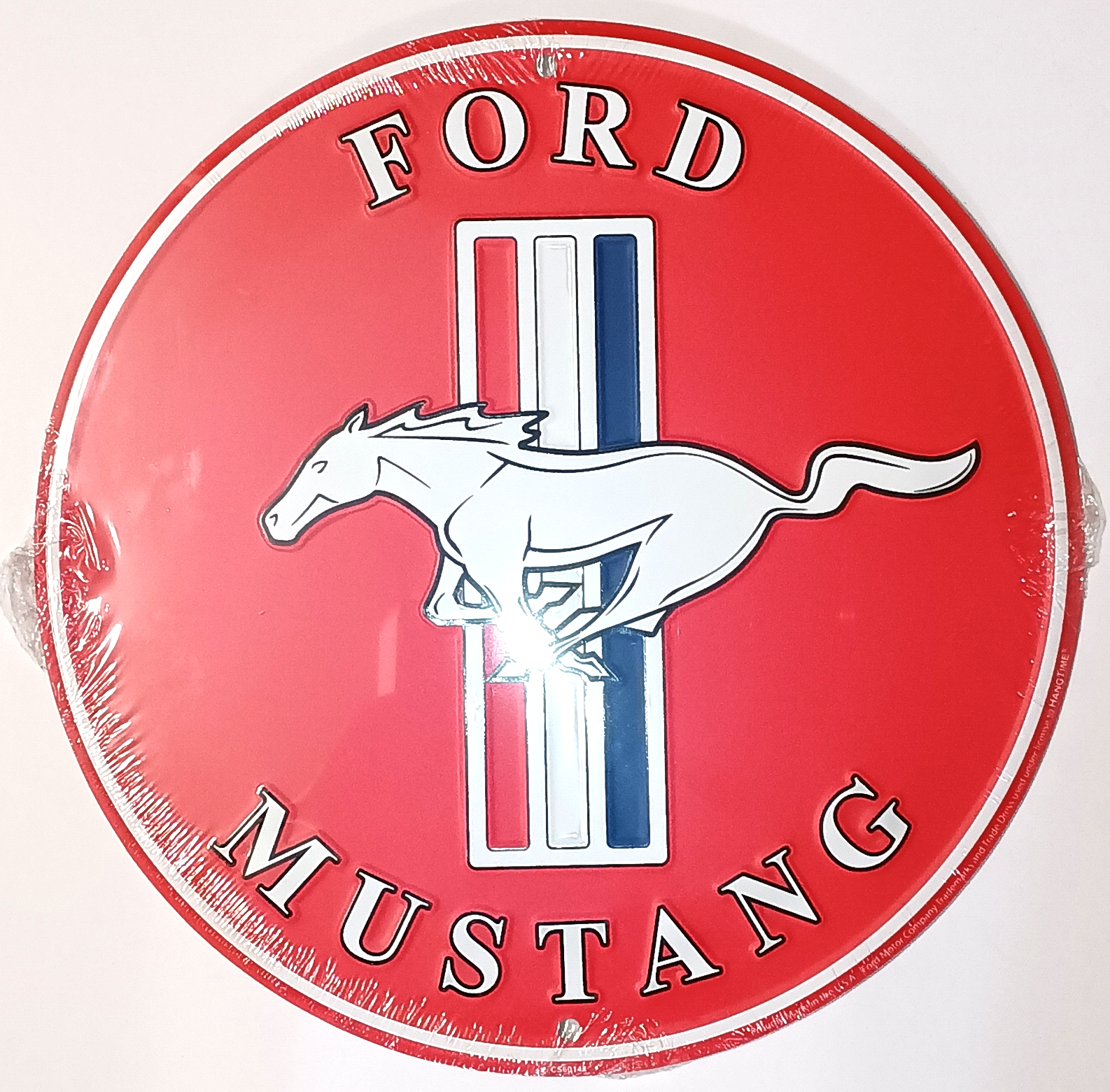 FORD MUSTANG PLÅTSKYLT I ALUMINIUM ca305MM