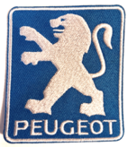 PEUGEOT TYGMÄRKE PATCH 77X67mm