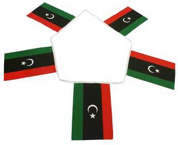 LIBYEN FLAGGSPEL 6 METER LÅNGT MED 20 FLAGGOR