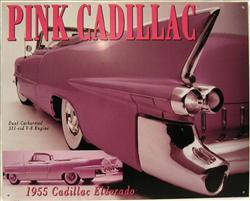 CADILLAC ELDORADO 1955 PLÅTSKYLT 38x30cm