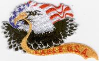 EAGLE USA TYGMÄRKE 135x70mm